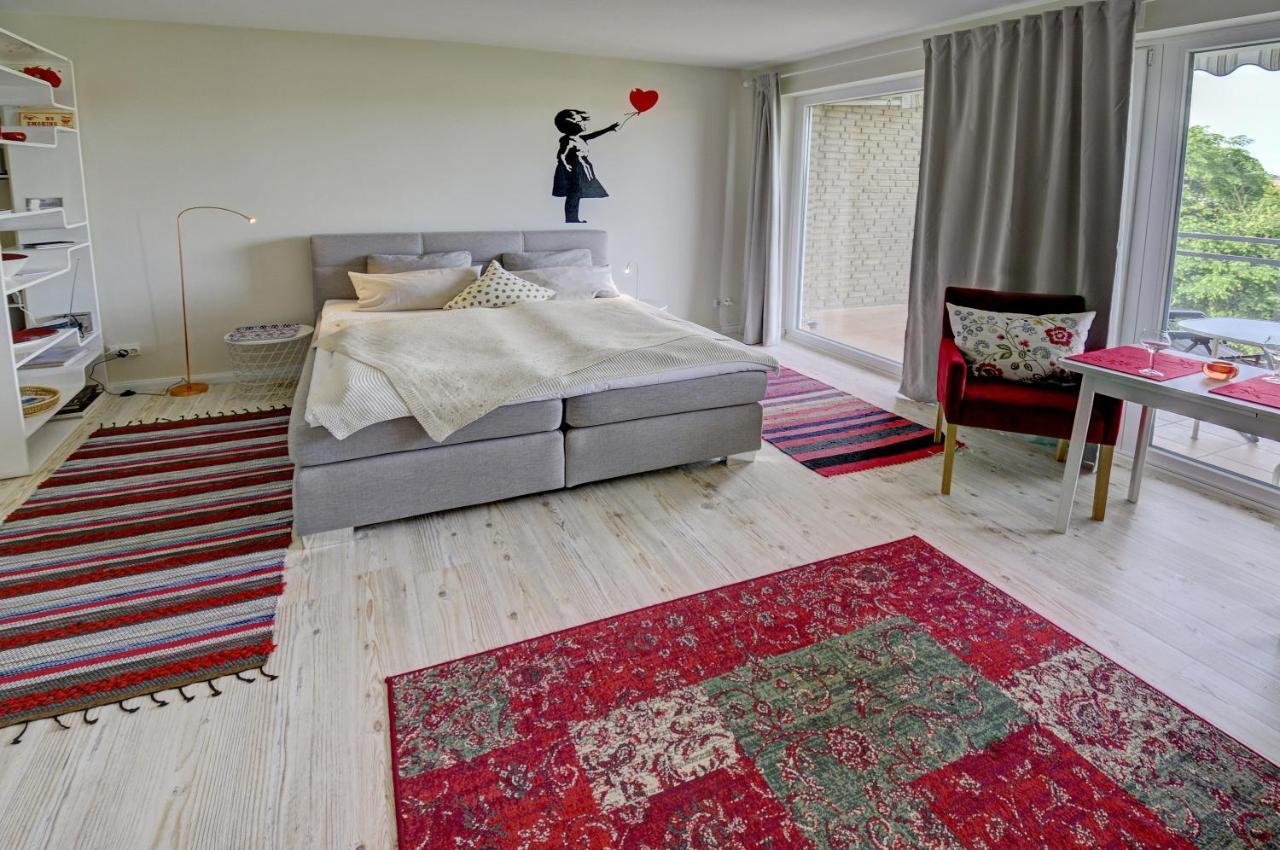 Fewo1846 - Flensview - Komfortables Studioapartment Mit Balkon Und Hafenblick Flensburgo Esterno foto